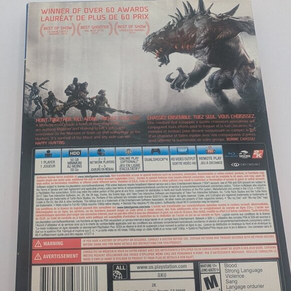 Playstation 4 Evolve sealed with slip cover - Picture 4 of 4